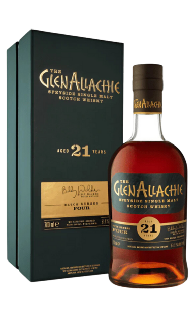 GLENALLACHIE SCOTCH SINGLE MALT SPEYSIDE BATCH 6 21YR 700ML LIQ