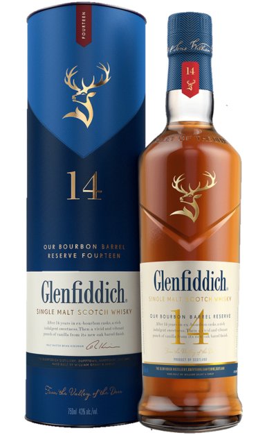 GLENFIDDICH SCOTCH SINGLE MALT 14YR 375ML LIQ