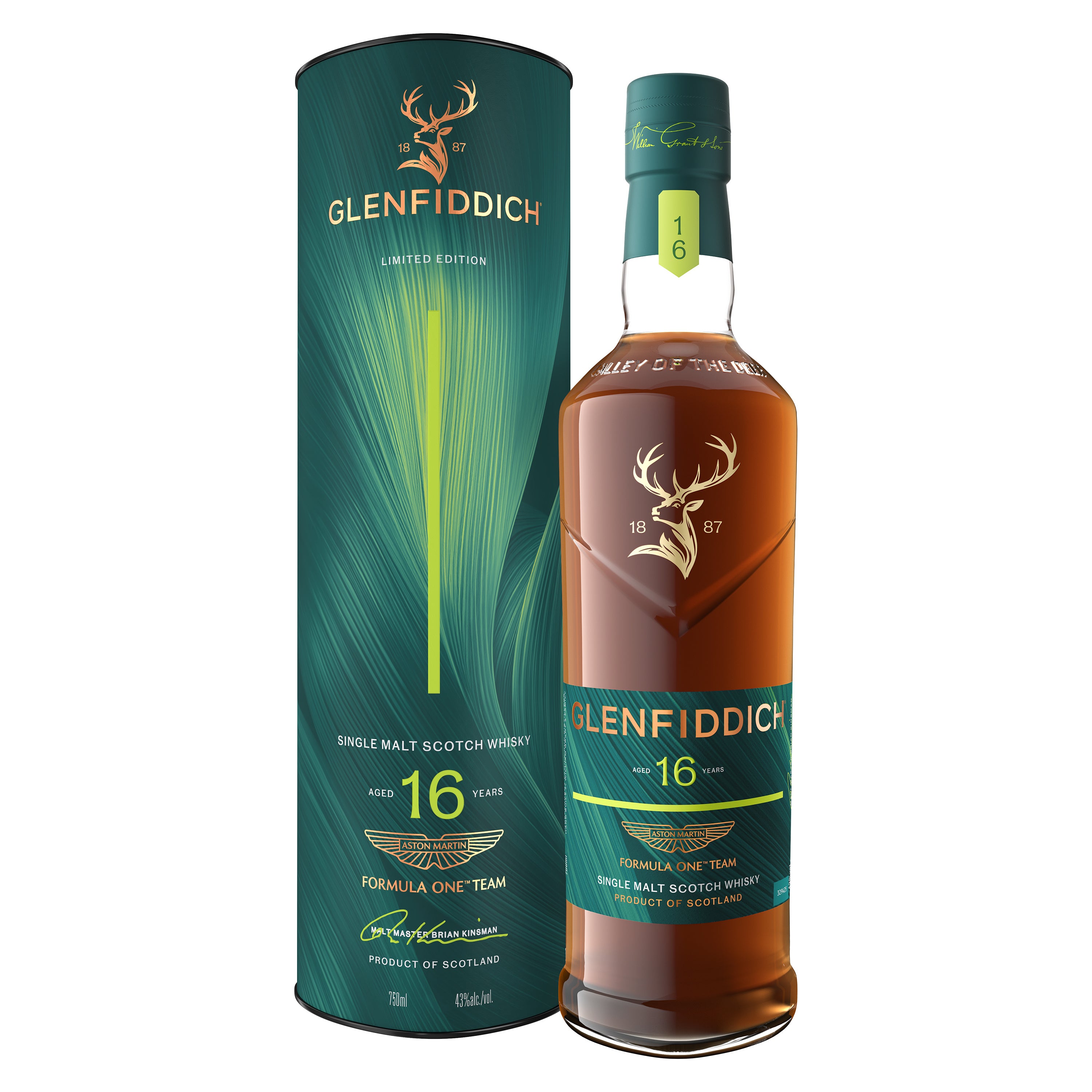 Glenfiddich Scotch Single Malt Aston Martin Second Release 16YR