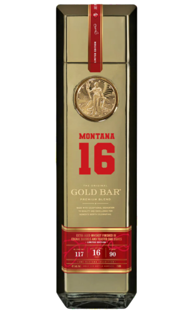GOLD BAR WHISKEY BLENDED JOE MONTANA 16YR 750ML LIQ
