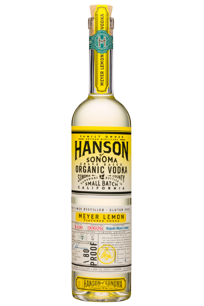 HANSON VODKA SONOMA MEYER LEMON FLAVORED ORGANIC ORIGINAL 750ML LIQ