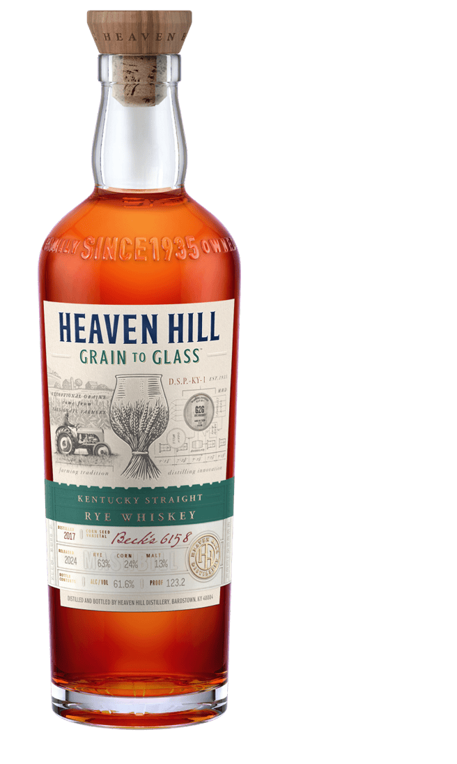 HEAVEN HILL WHISKEY RYE STRAIGHT GRAIN TO GLASS KENTUCKY 700ML LIQ