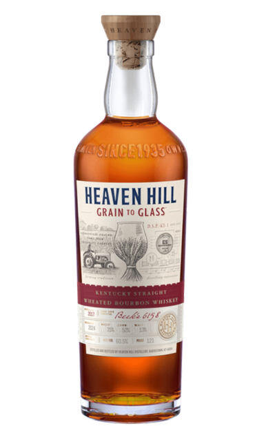 HEAVEN HILL WHISKEY BOURBON WHEATED STRAIGHT GRAIN TO GLASS KENTUCKY 700ML LIQ