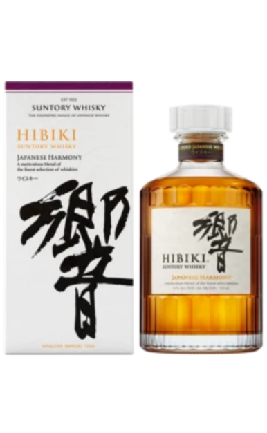 HIBIKI SUNTORY WHISKY BLEND OF FINEST HARMONY JAPAN 86PF 750ML HIBIKI SUNTORY WHISKY BLEND OF FINEST HARMONY JAPAN 86PF 750ML