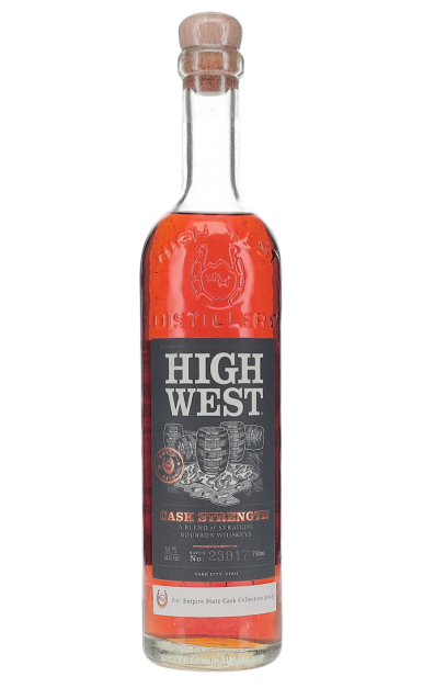 HIGH WEST BOURBON WHISKEY STRAIGHT CASK STRENGTH 2023 EMPIRE STATE CASK COLLECTION UTAH 750ML