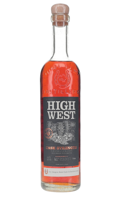 HIGH WEST BOURBON WHISKEY STRAIGHT CASK STRENGTH 2023 EMPIRE STATE CASK COLLECTION UTAH 750ML LIQ