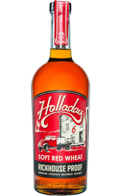HOLLADAY BOURBON STRAIGHT SOFT RED WHEAT RICKHOUSE PROOF MISSOURI 6YR 750ML LIQ