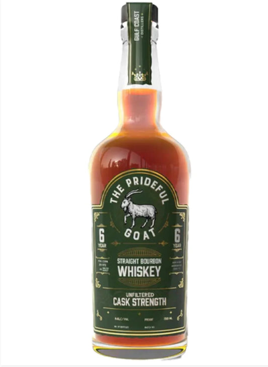 THE PRIDEFUL GOAT BOURBON STRAIGHT UNFILTERED CASK STRENGTH INDIANA 6YR 750ML