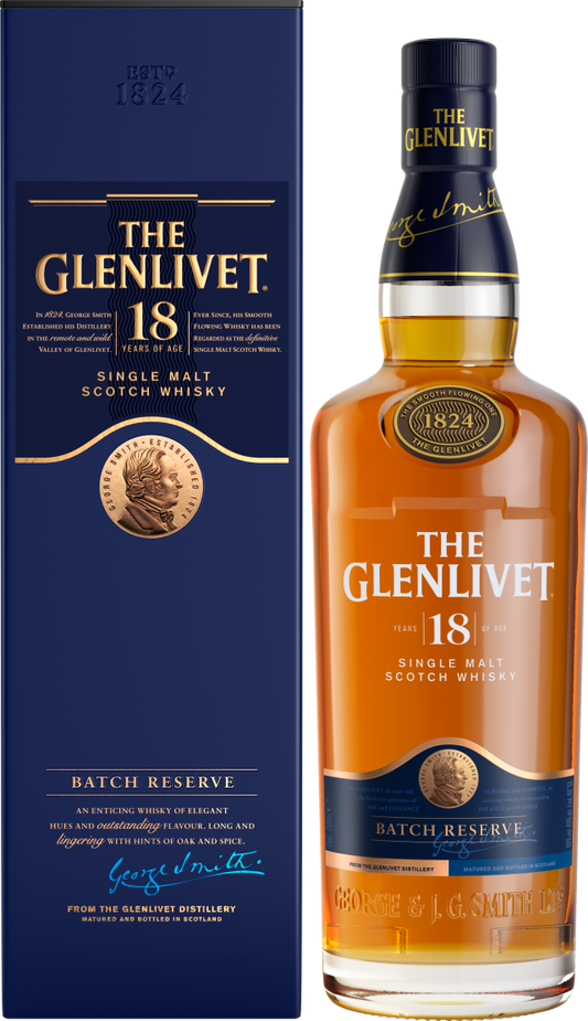 GLENLIVET SCOTCH SINGLE MALT 18YR 750ML - Remedy Liquor