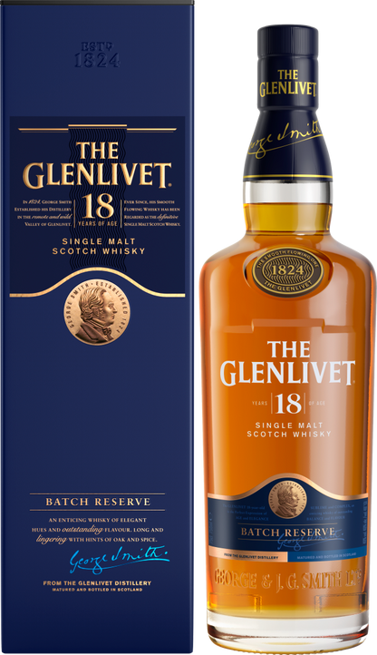 GLENLIVET SCOTCH SINGLE MALT 18YR 750ML Spirits