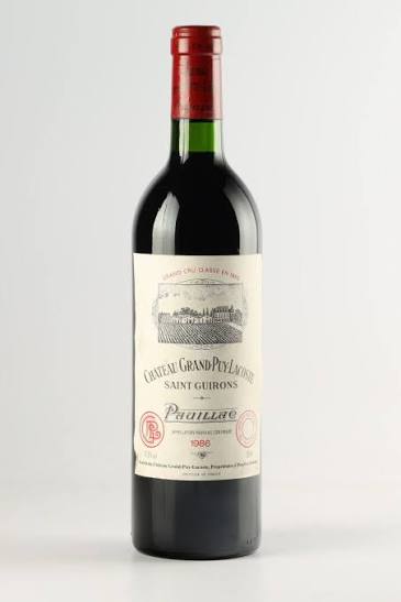 CHATEAU GRAND PUY LACOSTE SAINT GUIRONS PAUILLAC FRANCE 1986