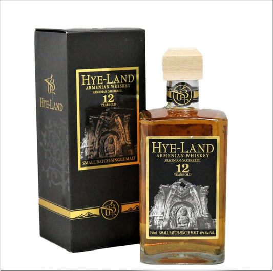 HYE LAND WHISKEY SINGLE MALT SMALL BATCH ARMENIAN OAK BARREL ARMENIA 12YR 700ML LIQ