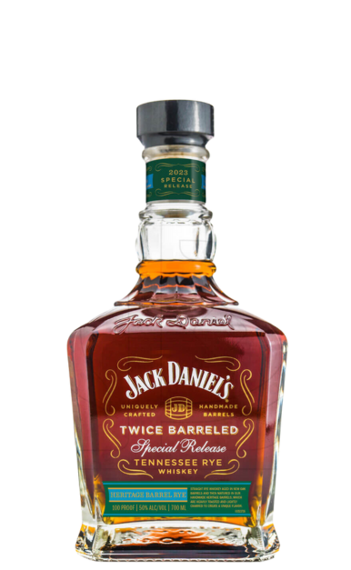 JACK DANIELS WHISKEY HERITAGE TWICE BARRELED RYE 2023 SPECIAL RELEASE KENTUCKY 700ML LIQ