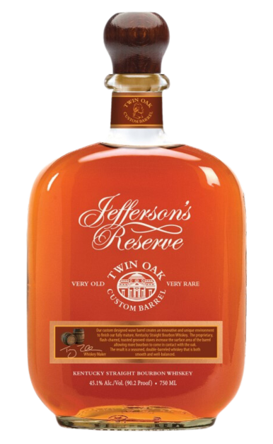JEFFERSONS RESERVE BOURBON TWIN OAK CUSTOM BARREL KENTUCKY 750ML - Remedy Liquor