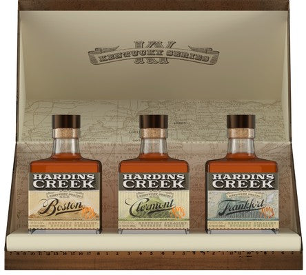 HARDINS CREEK BOURBON KENTUCKY SERIES ( BOSTON, CLERMONT, FRANFORT) 3X200ML LIQ