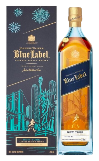 JOHNNIE WALKER BLUE LABEL SCOTCH BLENDED NEW YORK EDITION 750ML (SHIPPING ONLY) LIQ