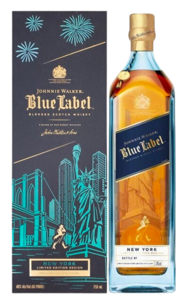 JOHNNIE WALKER BLUE LABEL SCOTCH BLENDED NEW YORK EDITION 750ML