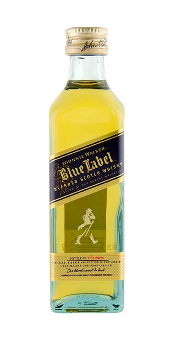 JOHNNIE WALKER SCOTCH BLENDED BLUE LABEL 50ML LIQ