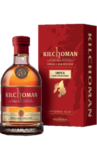 KILCHOMAN SCOTCH SINGLE MALT SINGLE CASK RELEASE IMPEX CASK EVOLUTION 01/2024 ISLAY 15YR 750ML LIQ