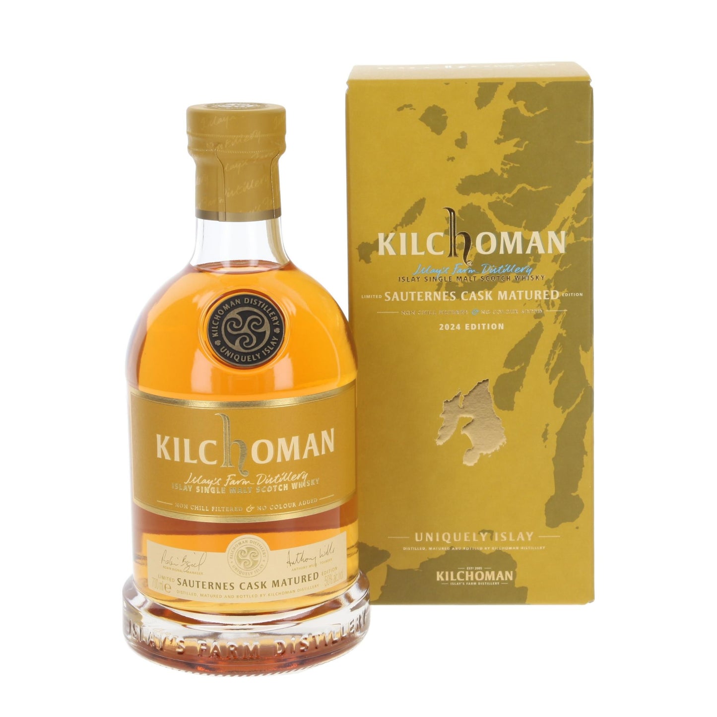 KILCHOMAN SCOTCH SINGLE MALT SAUTERNES CASK MATURED 750ML LIQ