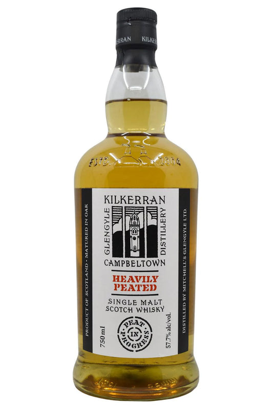 KILKERRAN GLENGYLE DISTILLERY SCOTCH SINGLE MALT HEAVILY PEATED MATURED IN OAK CAMPBELTOWN 750ML Spirits