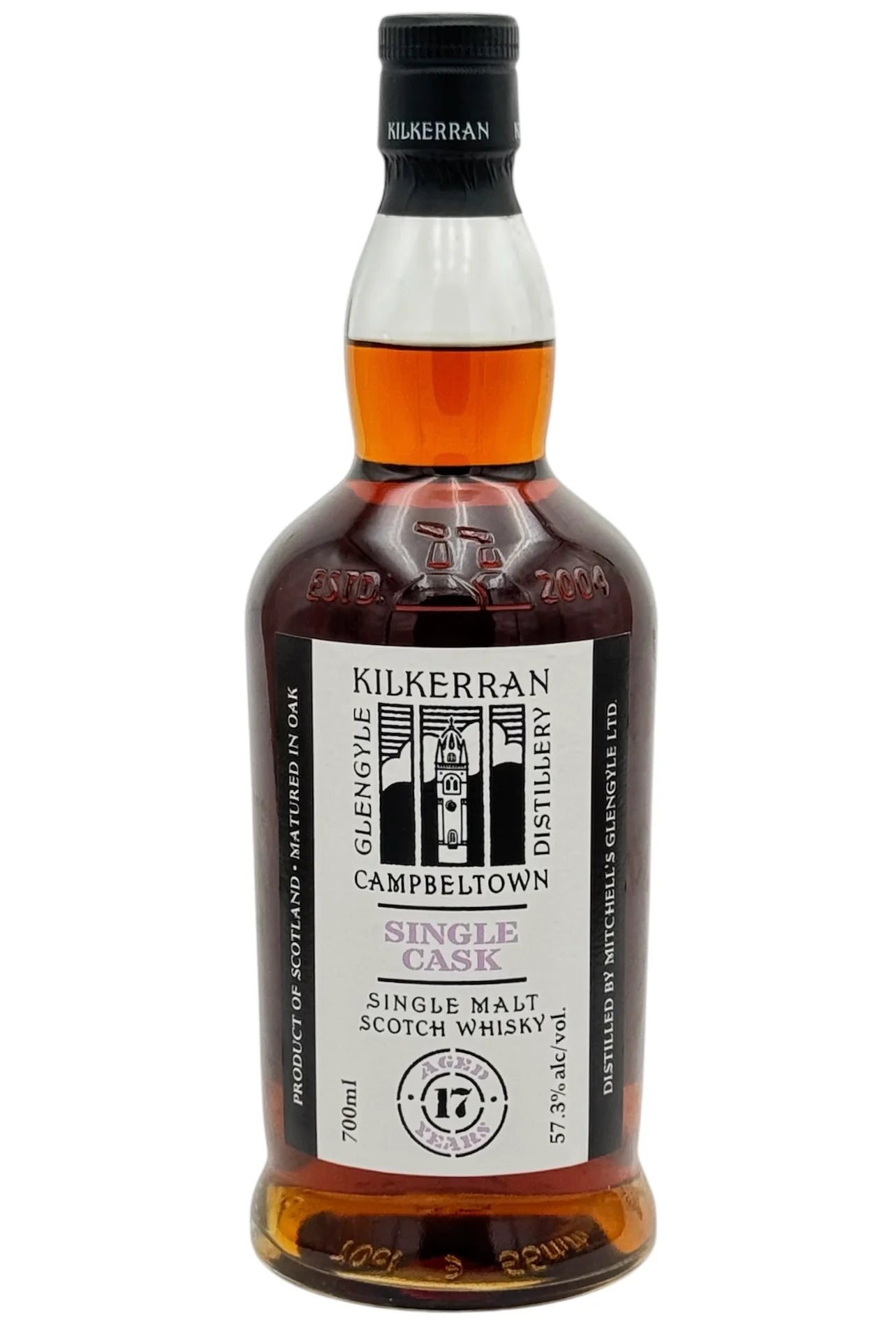 KILKERRAN SCOTCH SINGLE MALT 20TH ANNIVERSARY 17YR CAMPBELTOWN 750ML LIQ