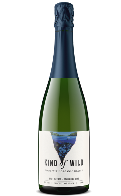 KIND OF WILD CAVA SPARKLING WINE BRUT NATURE SPAIN 750ML WINE