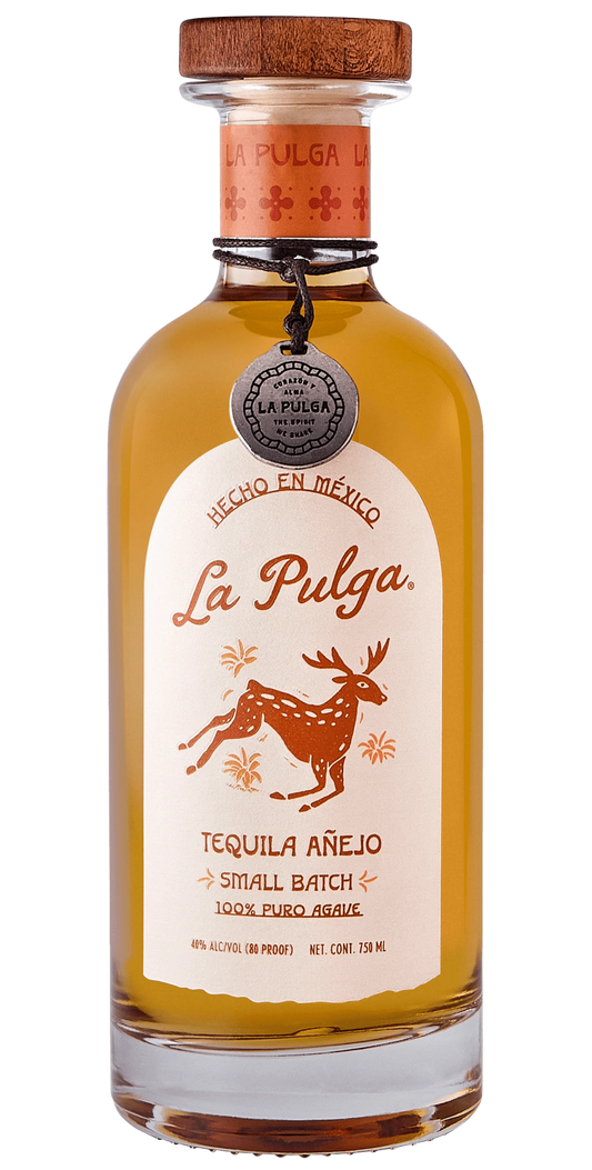 LA PULGA TEQUILA ANEJO 750ML LIQ