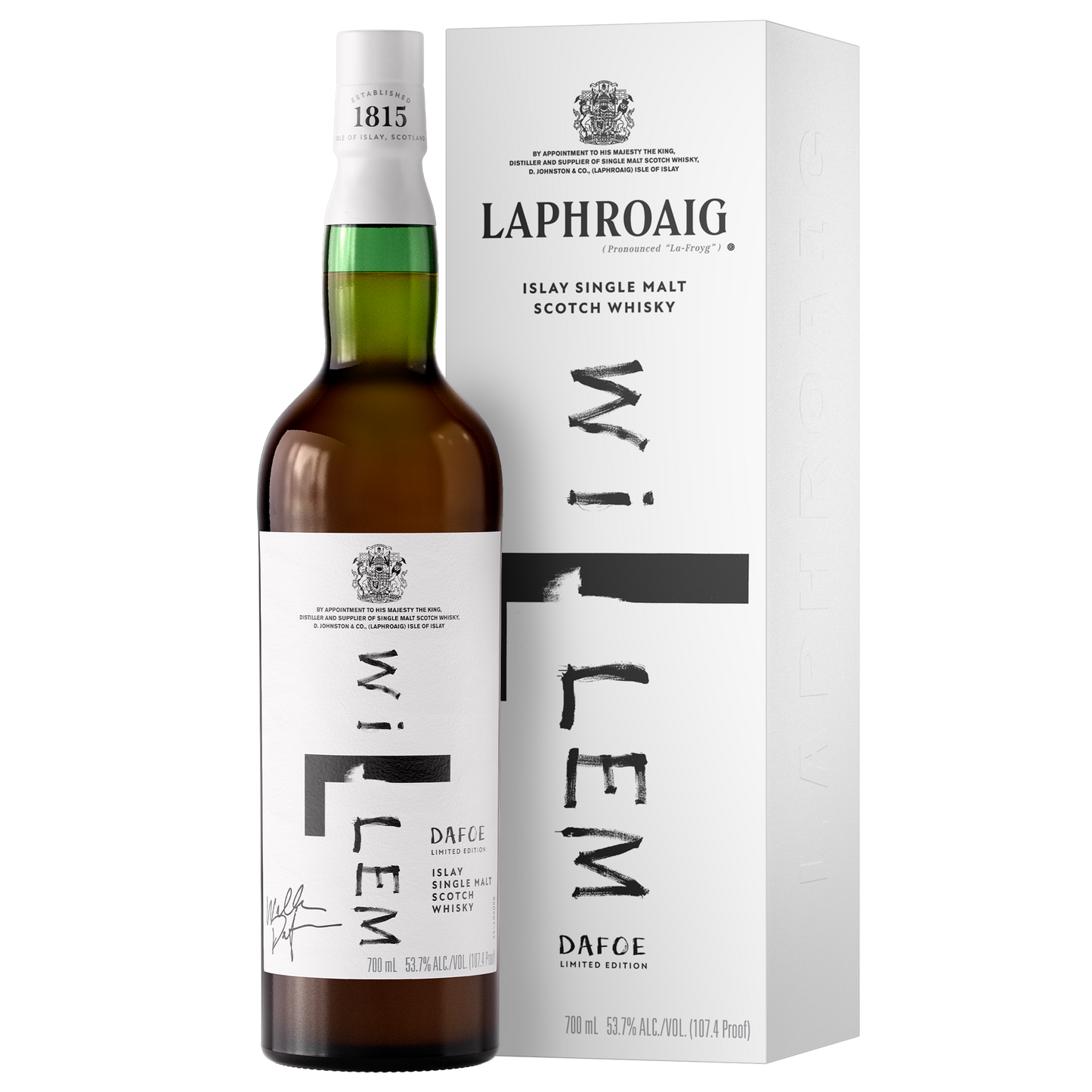LAPHROAIG SCOTCH SINGLE MALT LIMITED WILLEM DAFOE EDITION 14YR 700ML LIQ