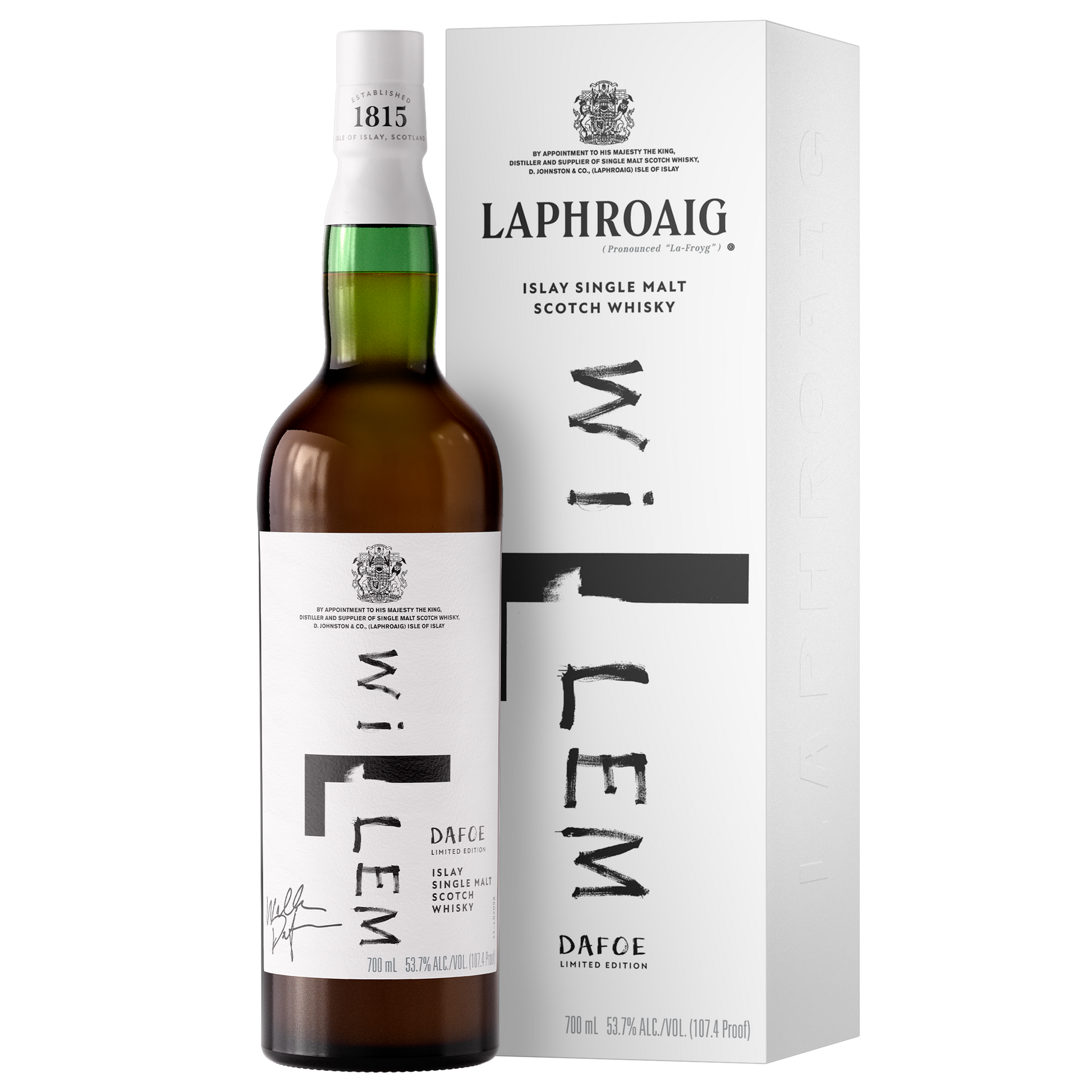LAPHROAIG SCOTCH SINGLE MALT LIMITED WILLEM DAFOE EDITION 14YR 700ML LIQ