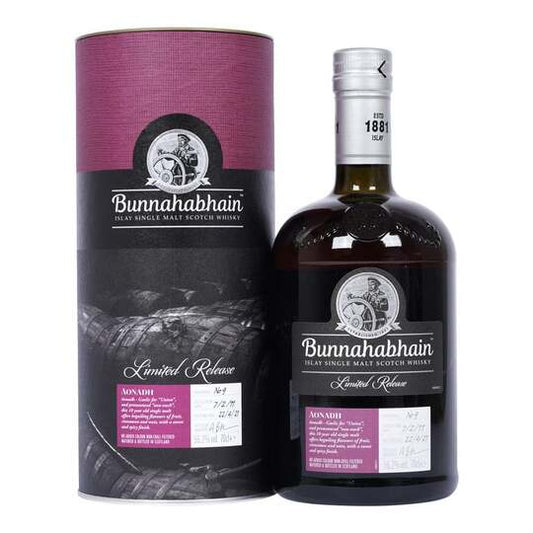 BUNNAHABHAIN AONADH SCOTCH SINGLE MALT ISLAY 10YR 750ML LIQ