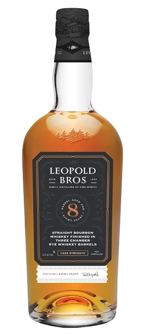 LEOPOLD BROS BOURBON STRAIGHT CASK STRENGTH COLORADO 8YR 750ML LIQ
