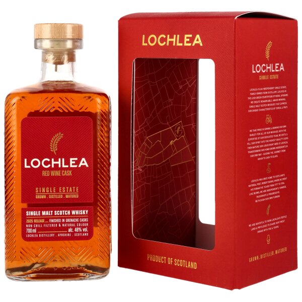 LOCHLEA SCOTCH SINGLE EX GRENACHE WINE CASK SINGLE MALT CASK STRENGTH 700ML