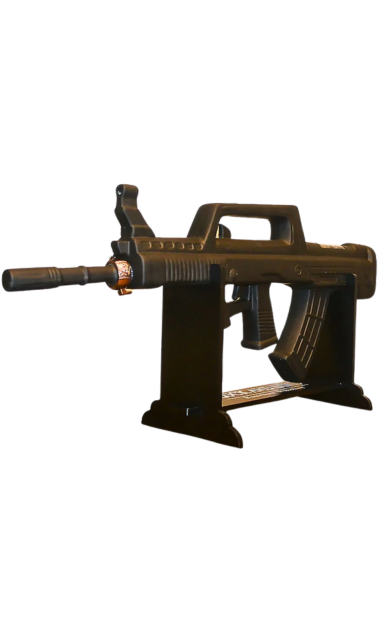 LOCK AND LOAD BOURBON WHISKEY BLACK BULLPOP RIFLE 1.75LI LIQ