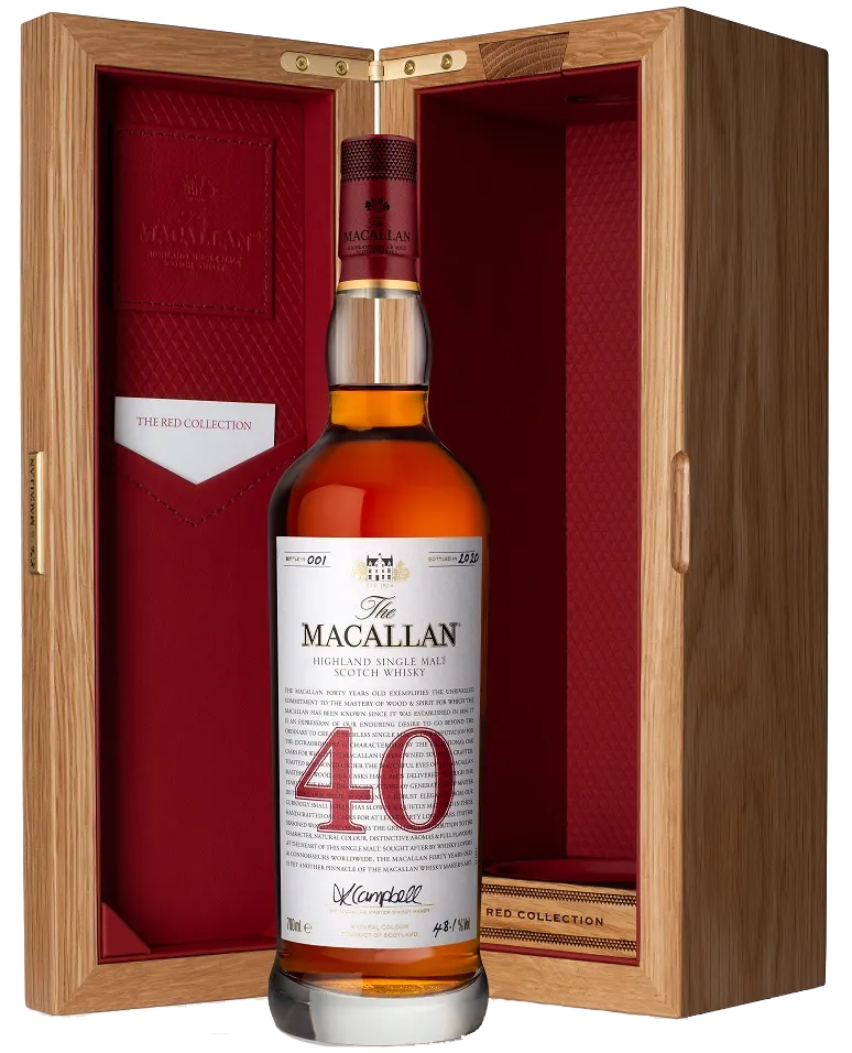 MACALLAN SCOTCH SINGLE MALT THE LIMITED RED COLLECTION EDITION 40YR 700ML LIQ