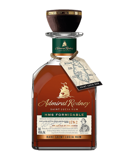 ADMIRAL RODNEY RUM HMS FORMIDABLE SAINT LUCIA 750ML Spirits