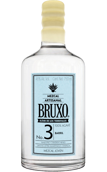 BRUXO MEZCAL ARTESANAL JOVEN NO 3 ESPADIN BARRIL 750ML LIQ
