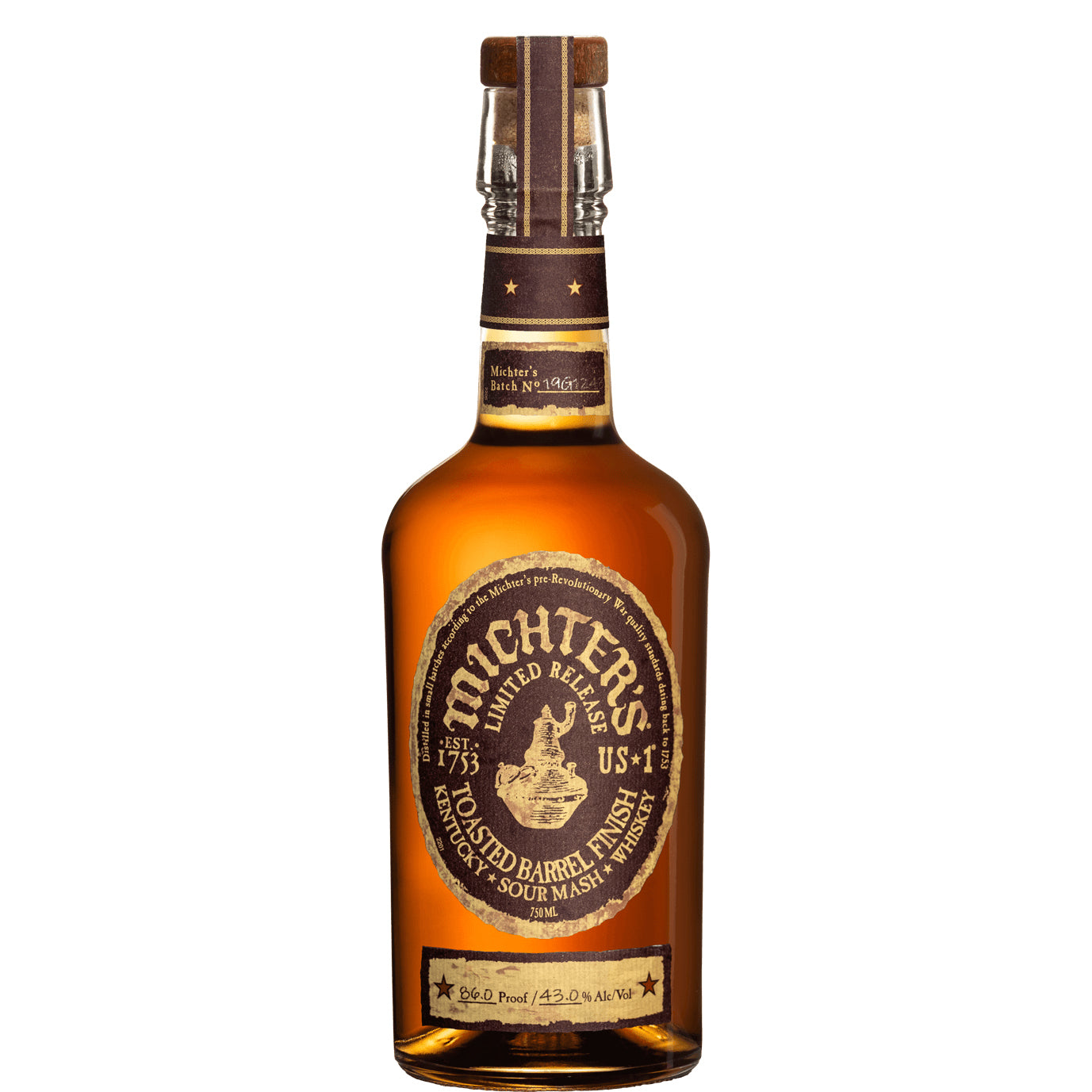 MICHTERS WHISKEY SOUR MASH LIMITED RELEASE TOASTED BARREL FINISH KENTUCKY 750ML