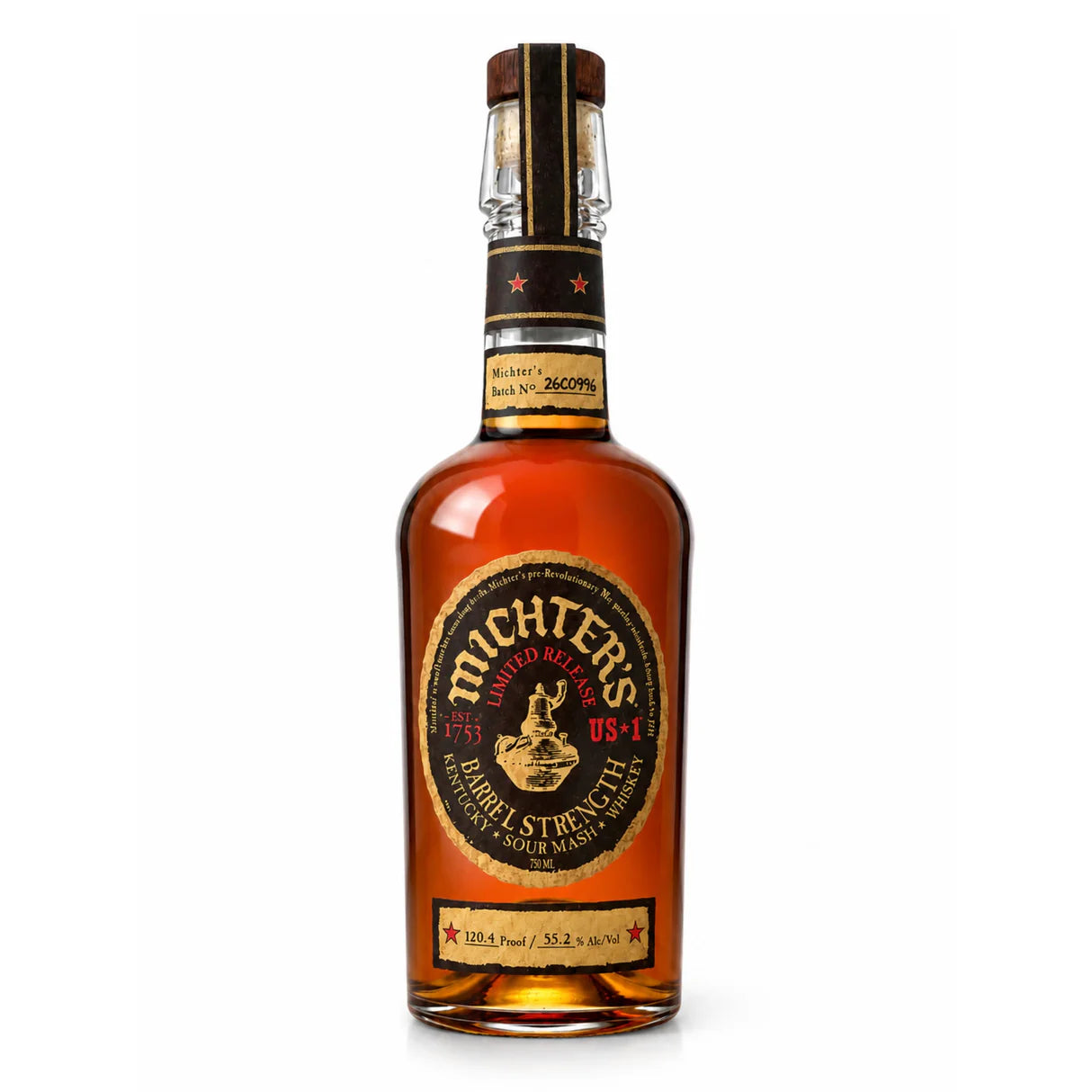 MICHTERS WHISKEY SOUR MASH BARREL STRENGTH LIMITED RELEASE KENTUCKY 750ML
