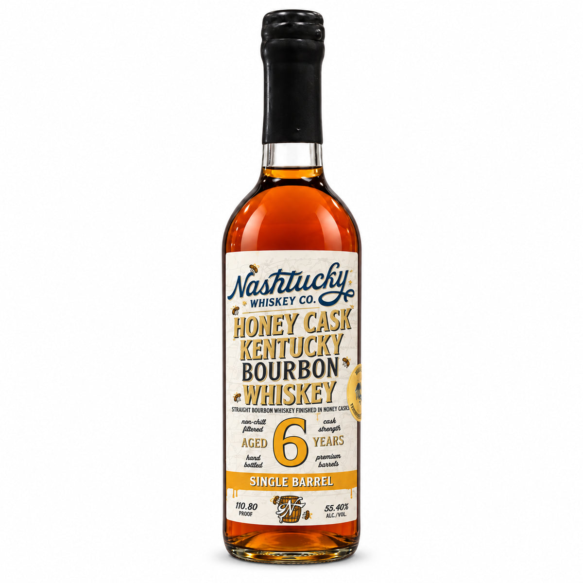 NASHTUCKY BOURBON SINGLE BARREL HONEY CASK STRENGTH KENTUCKY 6YR 750ML LIQ