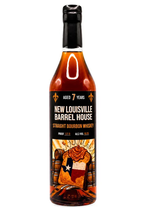 NEW LOUISVILLE BOURBON TEXAS TOAST BARREL HOUSE 137PF KENTUCKY 7YR 750ML