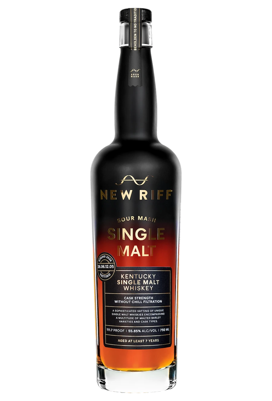 NEW RIFF WHISKEY SINGLE MALT SOUR MASH BARREL PROOF KENTUCKY 750ML LIQ