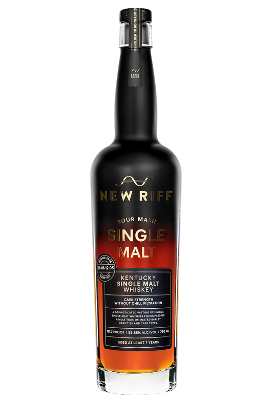 NEW RIFF WHISKEY SINGLE MALT SOUR MASH BARREL PROOF KENTUCKY 750ML LIQ
