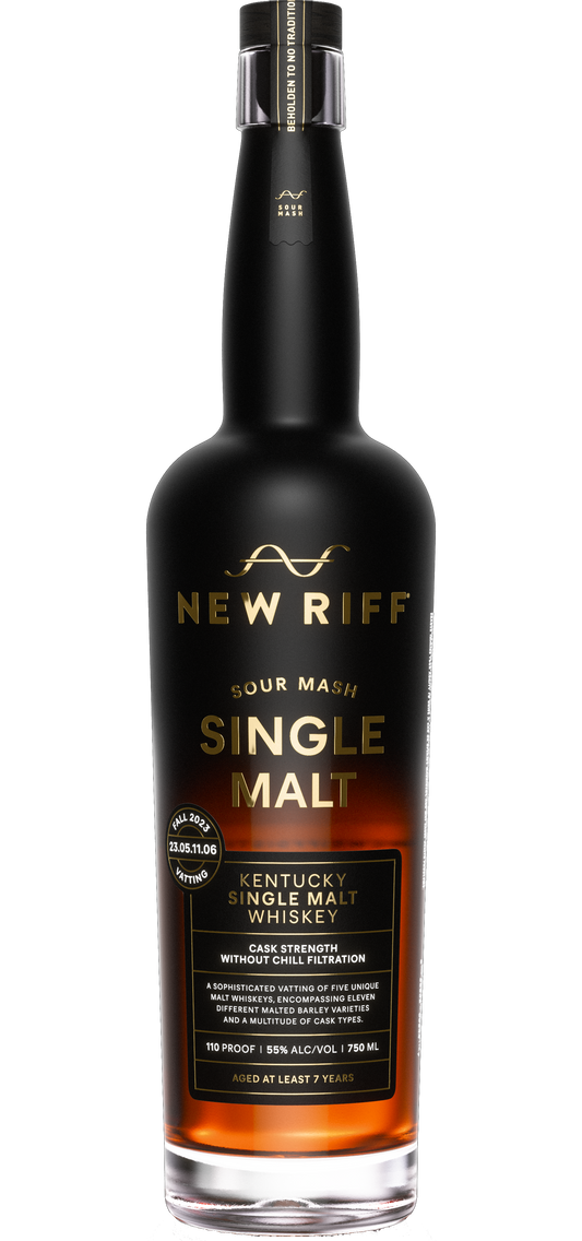 NEW RIFF WHISKEY SINGLE MALT SOUR MASH BARREL PROOF KENTUCKY 750ML LIQ