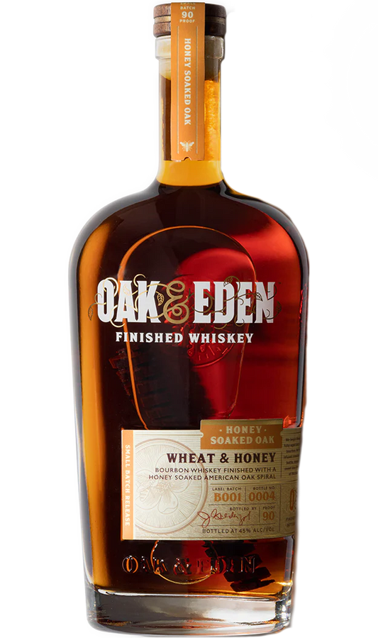 OAK & EDEN BOURBON SMALL BATCH RESERVE WHEAT & HONEY SOAKED OAK TEXAS 750ML LIQ