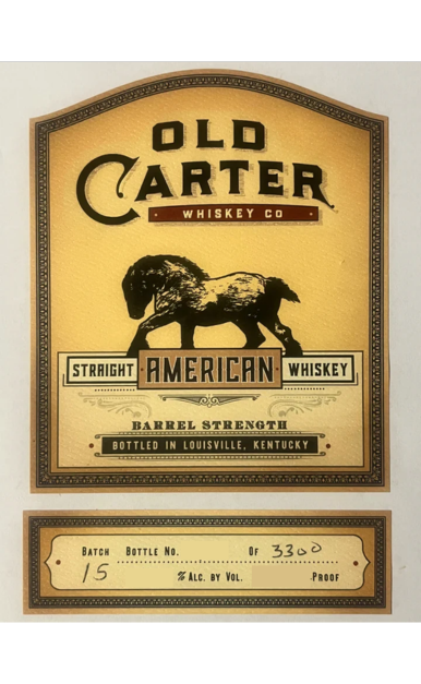 OLD CARTER WHISKEY BARREL STRENGTH BATCH 15 KENTUCKY 750ML LIQ