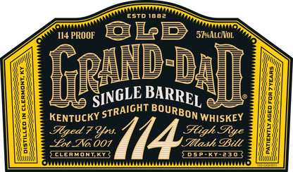 Old Grand Dad Bourbon Single Barrel 114PF 7YR 750ML – Remedy Liquor Old Grand Dad Bourbon Single Barrel 114PF 7YR 750ML – Remedy Liquor