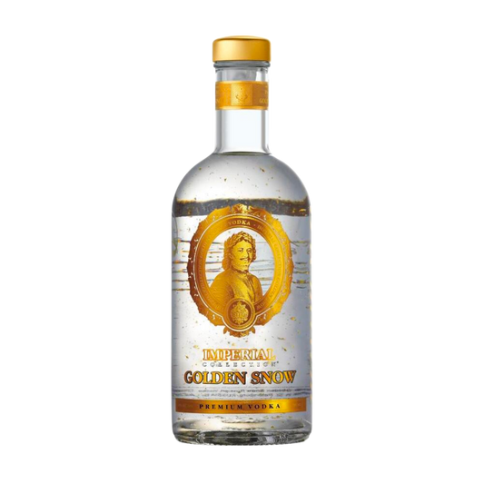 GOLDEN SNOW IMPERIAL COLLECTION VODKA WITH FLAKES RUSSIA 750ML
