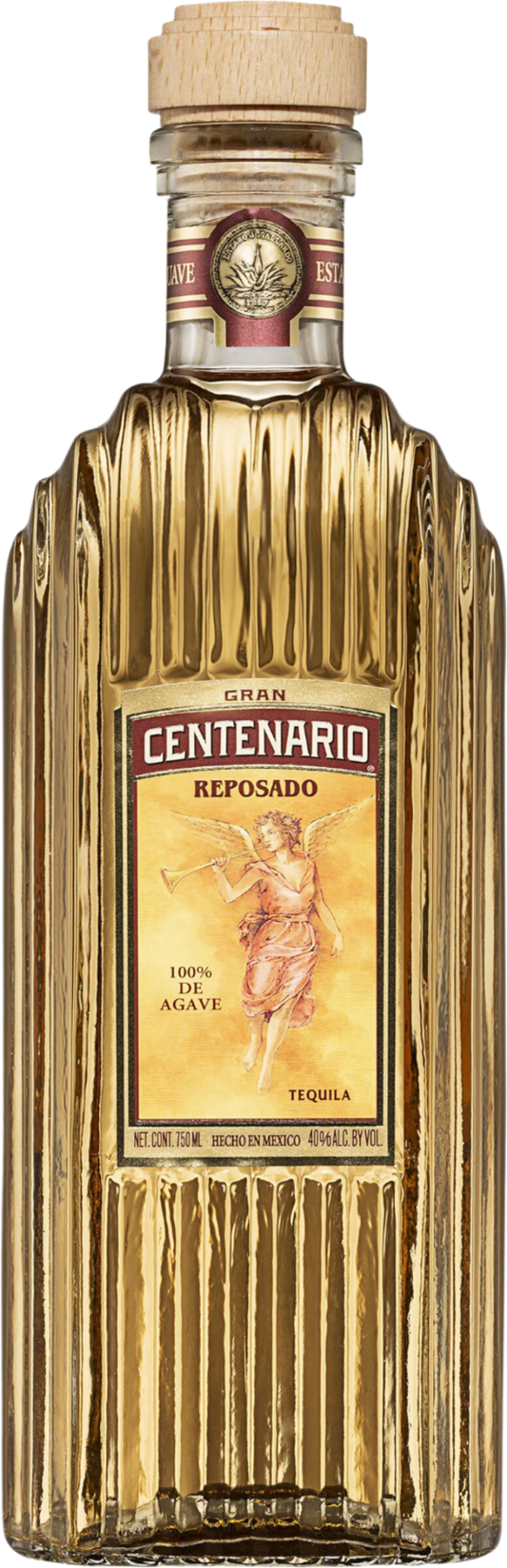 GRAN CENTENARIO TEQUILA REPOSADO GFT PK W/ 2 GLASSES 750ML Spirits