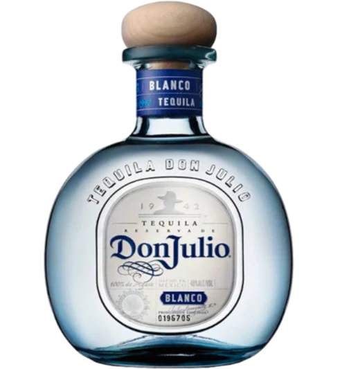 Elegant Don Julio Tequila Blanco 1.75L bottle, showcasing its clear, pure tequila against a simple background, emphasizing premium quality